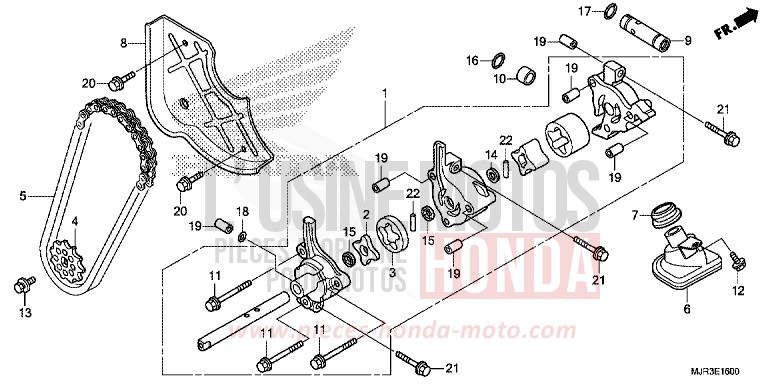 POMPE A HUILE de F6C "Valkyrie" GRAPHITE BLACK (NHB01) de 2015